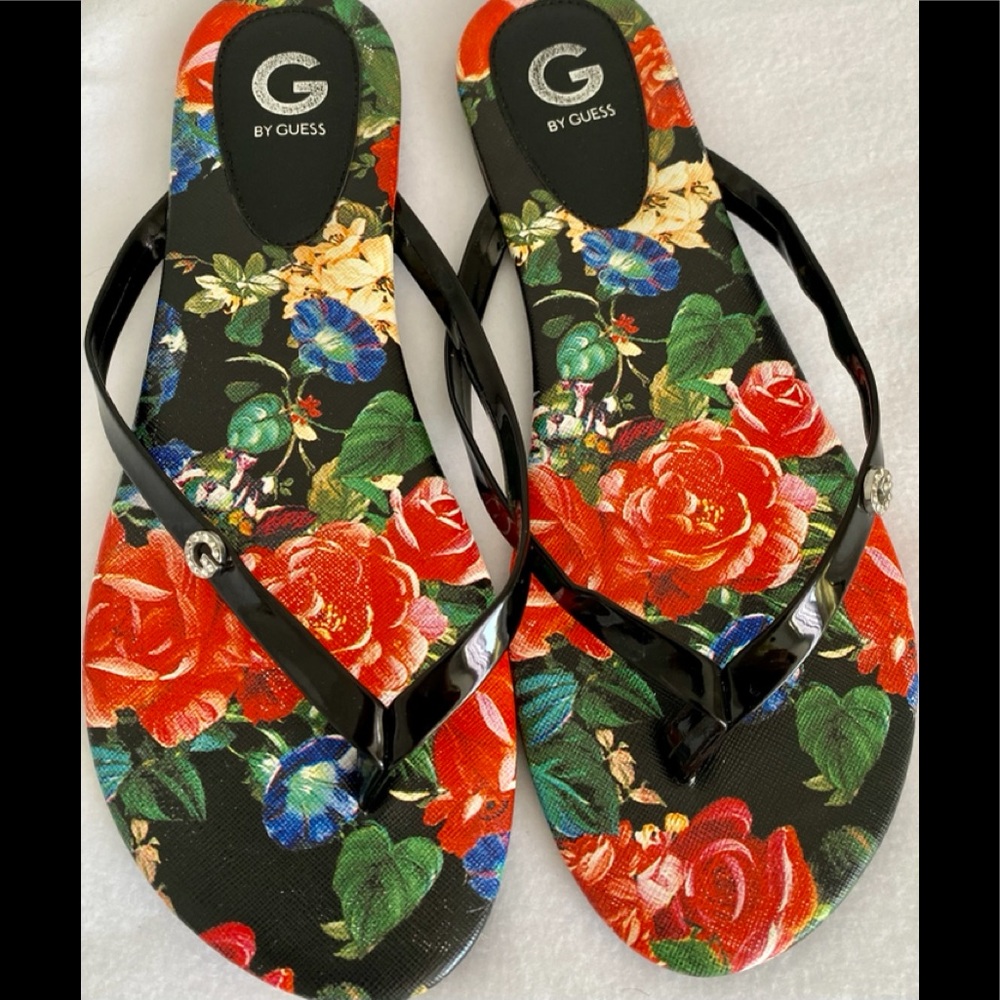 Guess women’s thong sandals .